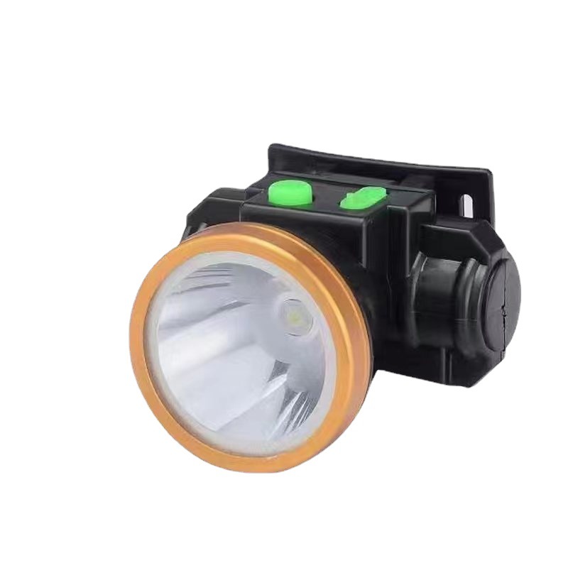 Rechargeable high-power lithium battery small headlight led fishing lamp outdoor mini head-mounted flashlight miner's lamp
