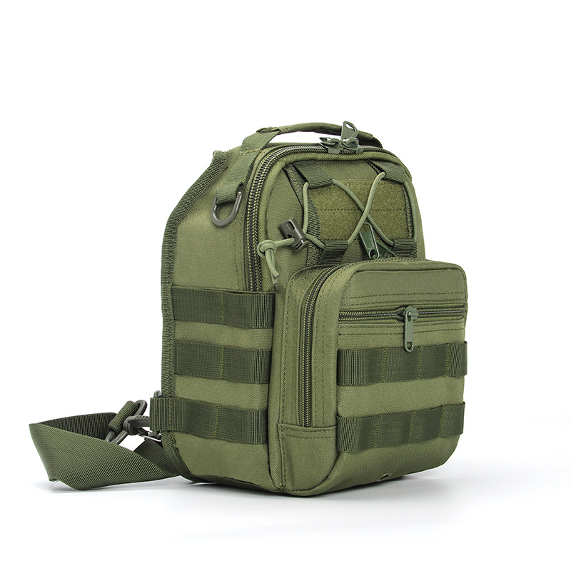 Factory Direct Sales Cross-Border Hot Products Outdoor Camouflage Chest Bag Military Fans Outdoor Tactical Chest Bag Single Shoulder Crossbody Bag