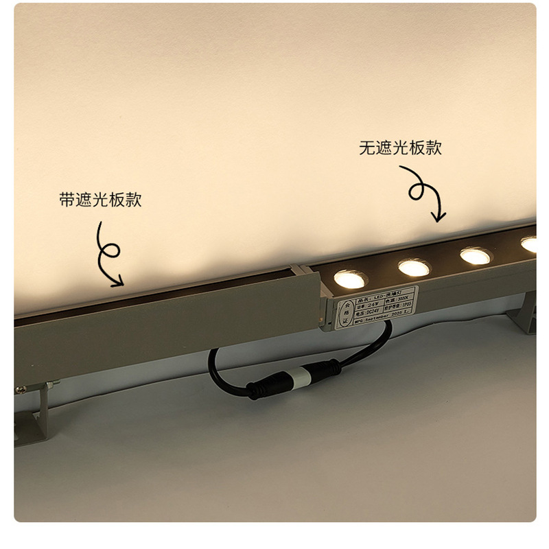 Led Wall Washer Light Outdoor Waterproof Engineering Wall Lighting Atmosphere Signage Building Hotel Exterior Wall Special Rgb Linear Light