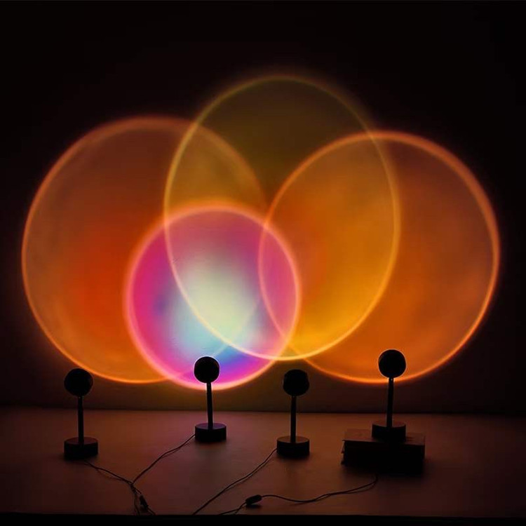 52 flat convex projection floor lamp Sun does not fall suitable for halo sunset light lens LED acrylic lens