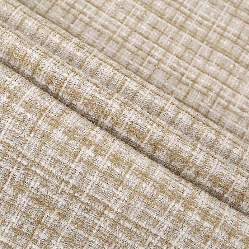 Woolen small fragrant wind wool clothing fabric 280g four seasons with polyester yang coarse tweed fabric coat clothing fabric