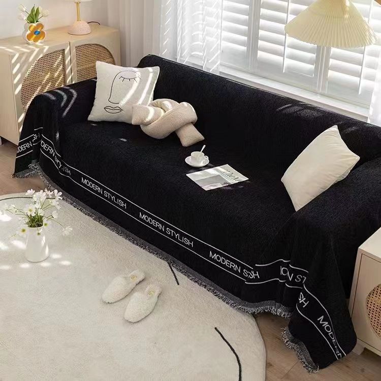 R5X Sofa Cover Universal Scandinavian Ins Sofa Towel Cover Sofa Cushion Four-Season Universal Classy Full Cover