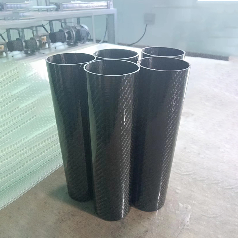 Color 3K carbon fiber tube 6-120mm diameter round tube square tube wear-resistant high strength rolled pattern carbon fiber rod