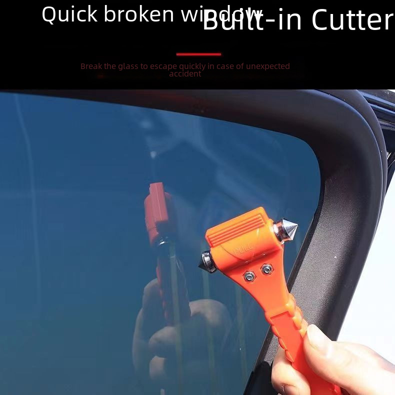 Car two-in-one safety hammer car life-saving tool emergency hammer fire escape hammer car window breaker cutter