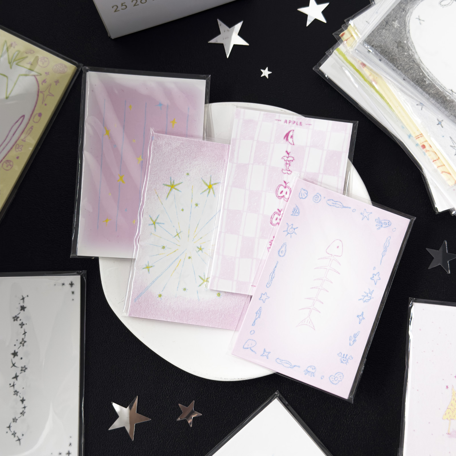 Jilu Agugu23 ℃ ежедневные стикеры с тематикой соли, внутренние страницы планировщика M5, корейский стиль, бумага для сообщений