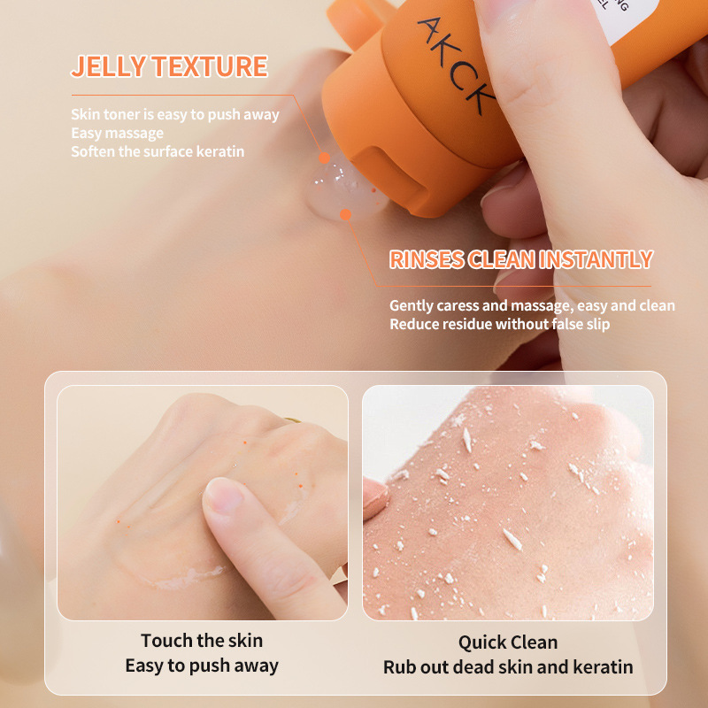 Cross Border Orange Enzyme Exfoliating Whitening Gel Facial Deep Cleansing and Moisturizing Gel Mud in stock
