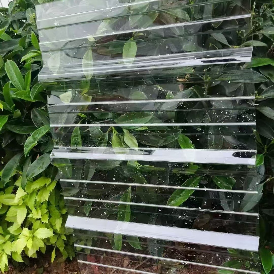 Transparent Pc Polycarbonate Tile 840 Type High Light Transmittance Roof Workshop Lighting Tile Impact Resistant Flame Retardant Anti-Uvpc Tile