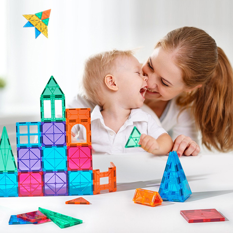 Color Window 7.5cm Magnetic Sheet, Various Bulk Magnetic Building Blocks, Kidsren's Educational Early Education Toys, Free Magnetic Assembly