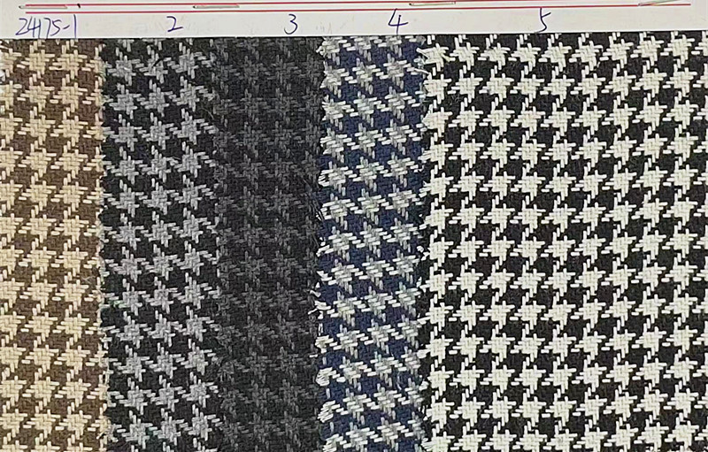 [Enterprise Collection] Woolen Wool Fabric Small Houndstooth Coat Fabric Shaoxing Fabric