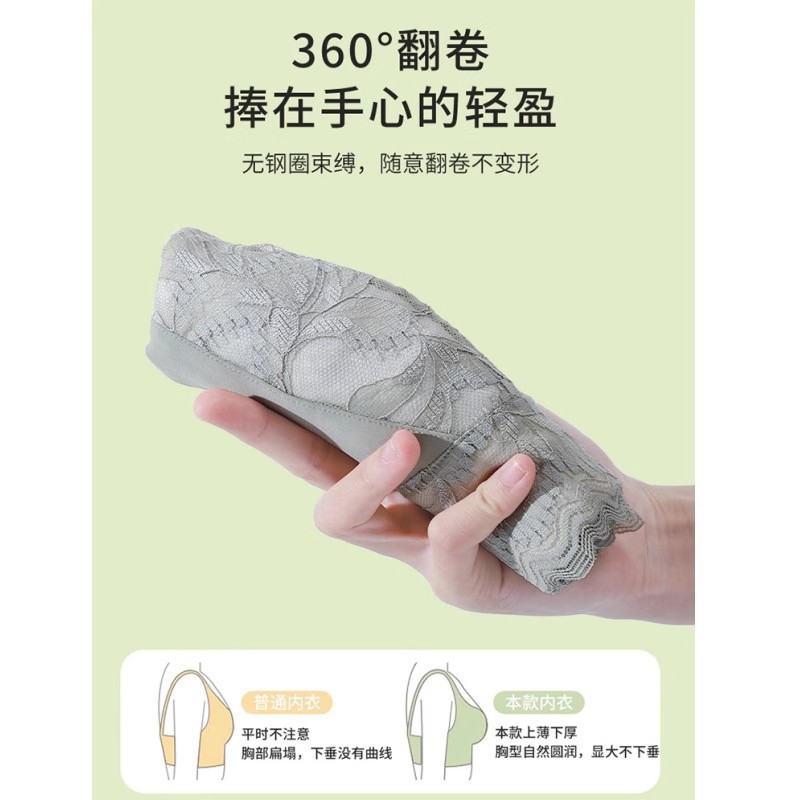 Underwear Women's Big Chest Showy Small Front Zipper Beautiful Back Gathering Auxilary Breast Correction Anti-sagging Comfortable Bra Women's Bra