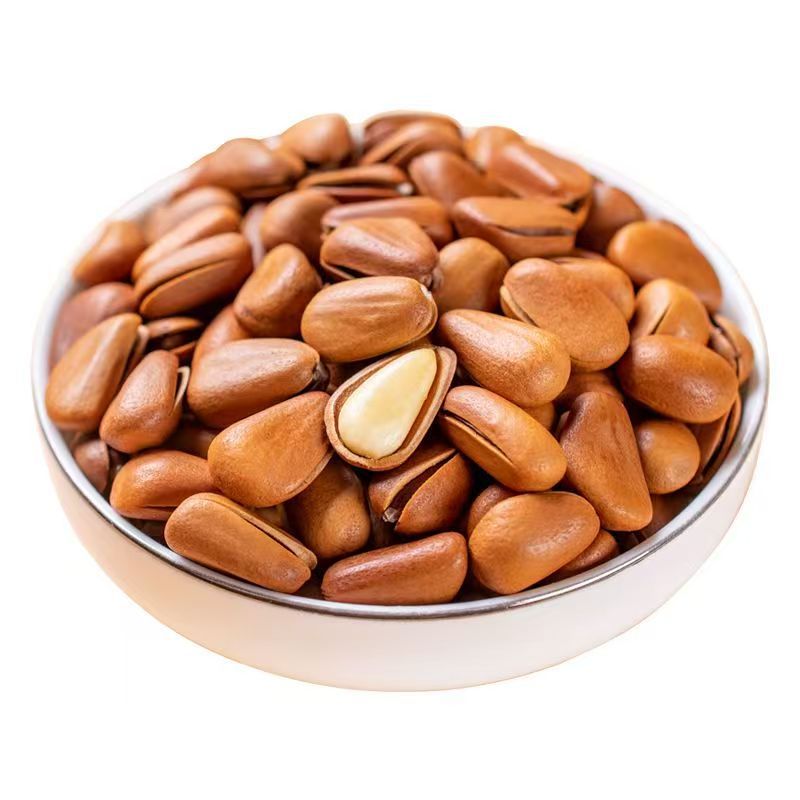 Wholesale of Extra-Large Northeast Specialty Pine Nuts, Fresh Nuts 500g Snacks, New Year Goods Northeast Pine Nuts