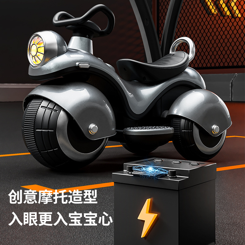 Children's Electric Motorcycle Tricycle Baby Child Adult Sitting Rechargeable Remote Control Toy Car Battery Car