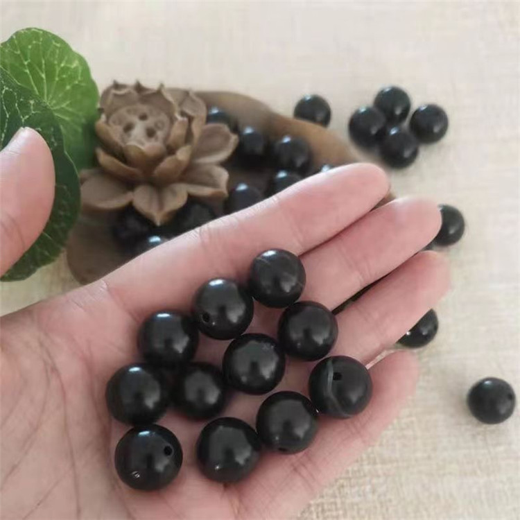 Natural Surabaya black stone loose beads matte bracelet 6-16mm loose beads wholesale stone beads wholesale