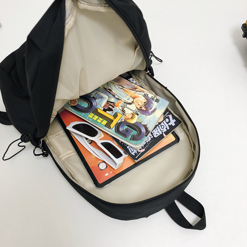 High school student schoolbag female college student lightweight travel bag simple casual backpack male fashion large capacity backpack summer