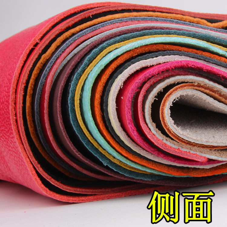 First-Layer Cowhide Leather Scraps Handmade DIY Leather Fabric Sandbag Filling Hand-Woven 0.5kg Genuine Leather