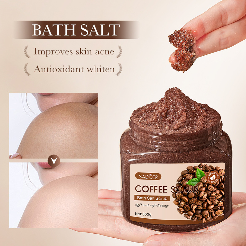 Full English Sadoer Coffee Exfoliating Purifying Scrub Cleansing Body Scrub Cross-Border Foreign Trade Wholesale