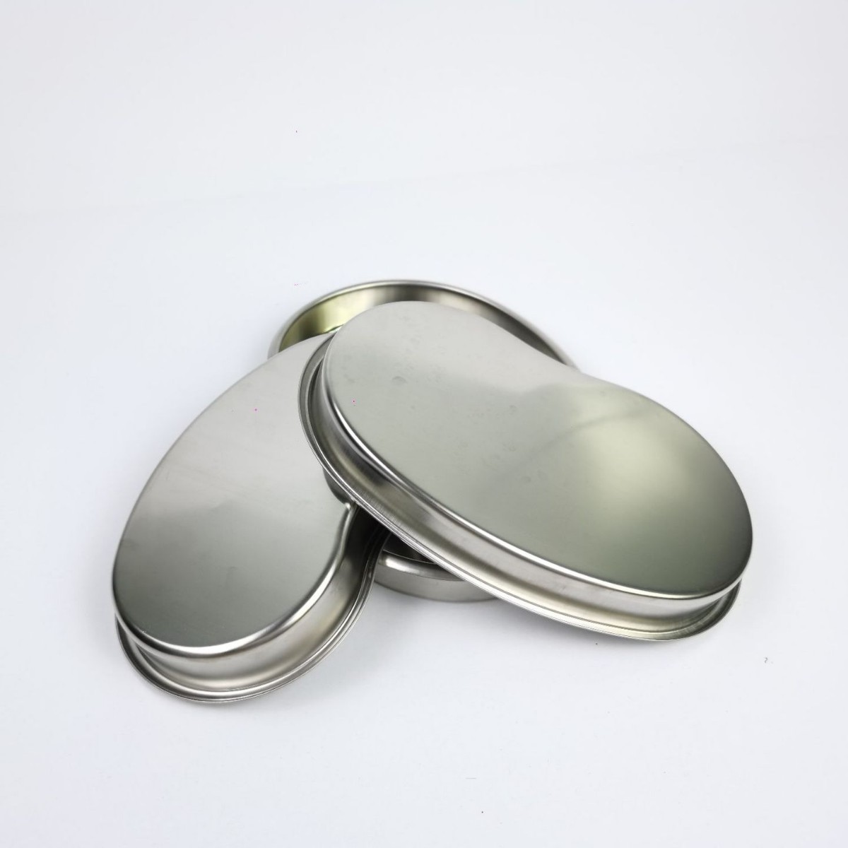 Curling Edge Curved Plate Waist Plate Embroidery Tray Curved Plate Drug Change Plate Teaching Instrument Plate Thickened Stainless Steel Plate