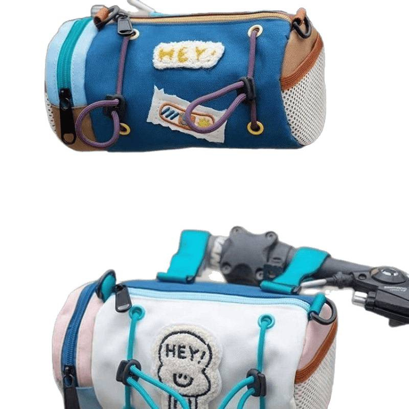 New Horizontal Style Cycling Bag, Cute Female Cross-Body Handlebar Bag, Large-Capacity Storage Bag, Universal for Going Out