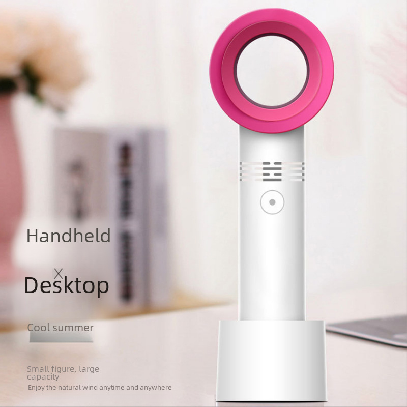 Manufacturer Wholesale Eyelash Blowing Zero9 Bladeless Fan Handheld Small Creative Mini Handheld Portable USB Charging