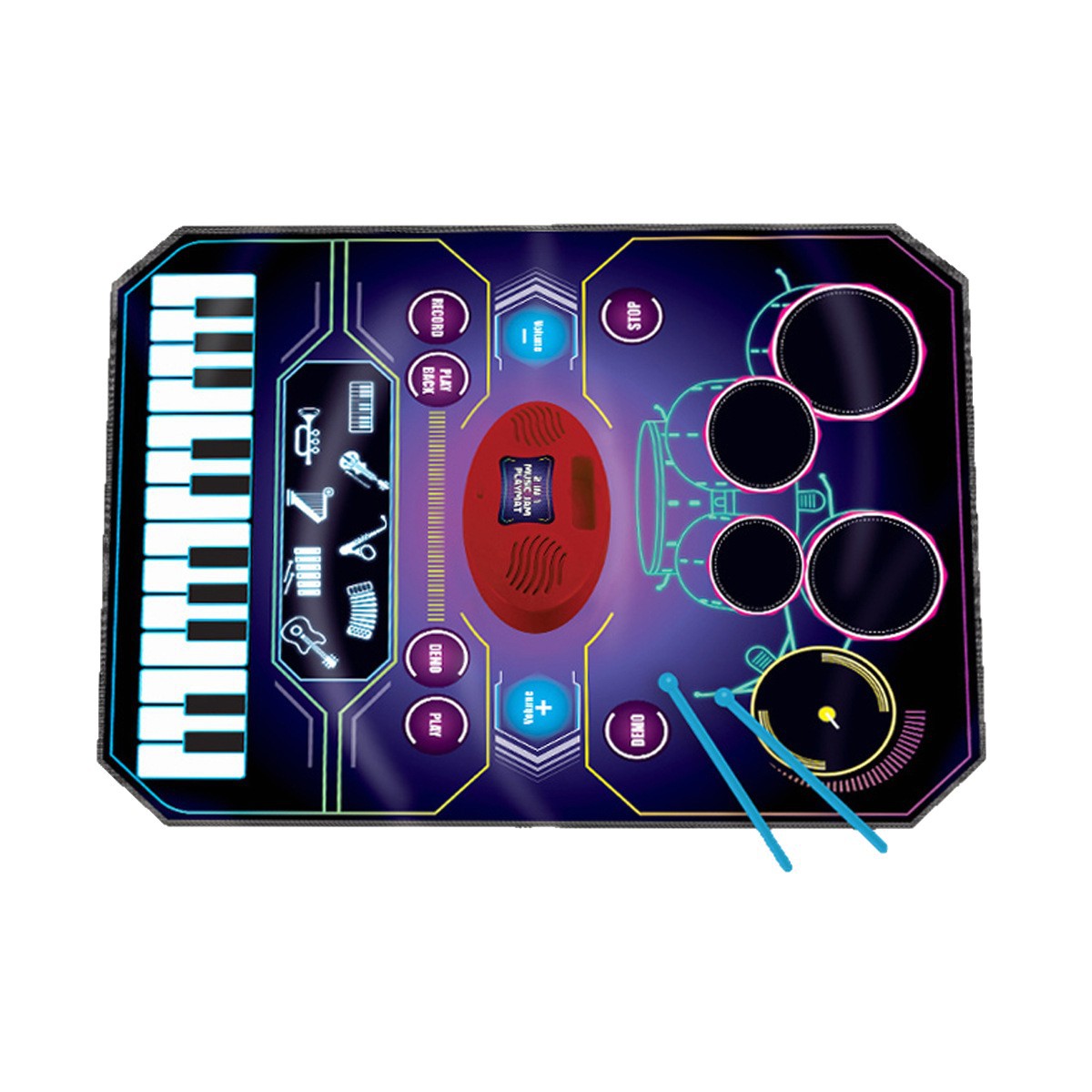 Hot-Selling Children's Multifunctional Musical Play Mat for Infants and Toddlers, Outdoor Piano, Drum Set, Musical Instrument Mat, Educational Early Learning