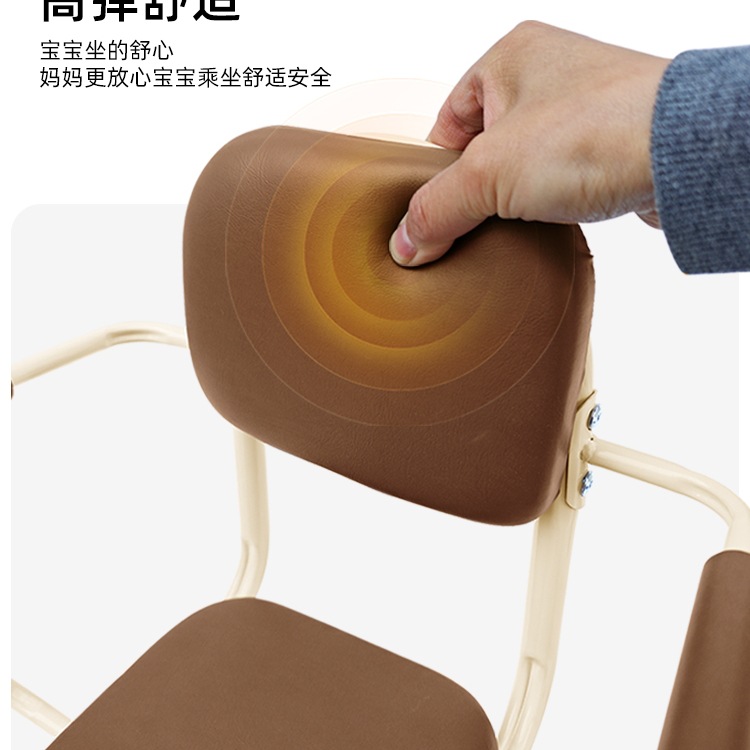 自行车后置儿童座椅后座山地车大童后坐椅折叠单车小孩车座通用后