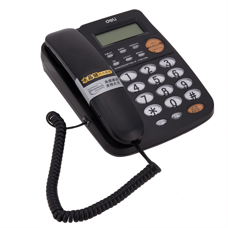Deli 780 Telephone Office Telephone Fixed Line Wired Fixed Caller Id Office Business Home Landline