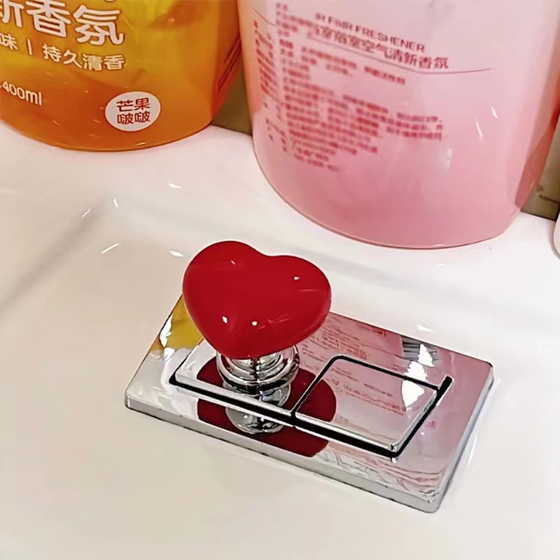 Love Toilet Tank Button Press Artifact That Does Not Hurt the Nails