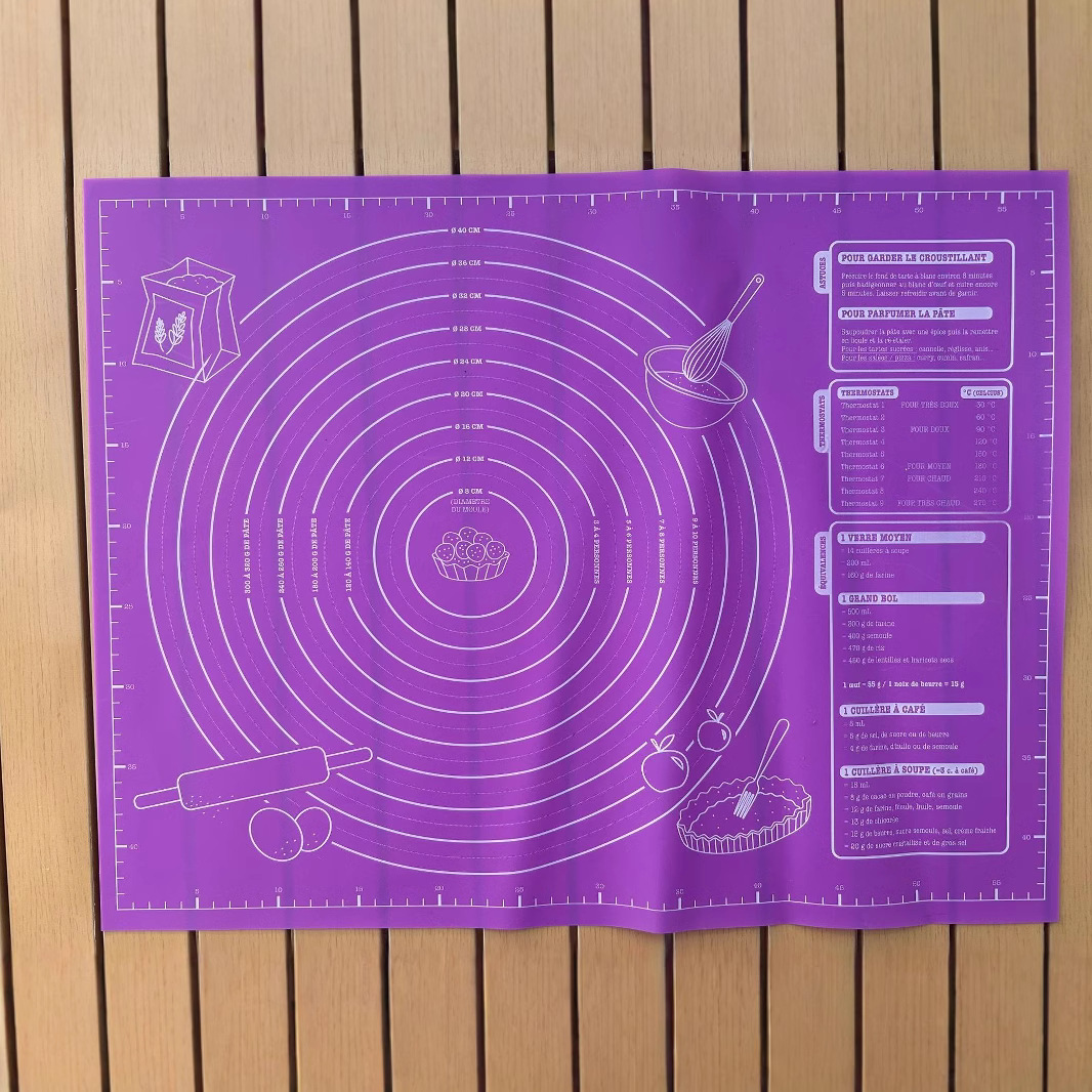 Food Grade Kneading Mat Silicone Kneading Mat Rollable Baking Household Non-Slip Non-Sink Powder Foldable Noodels