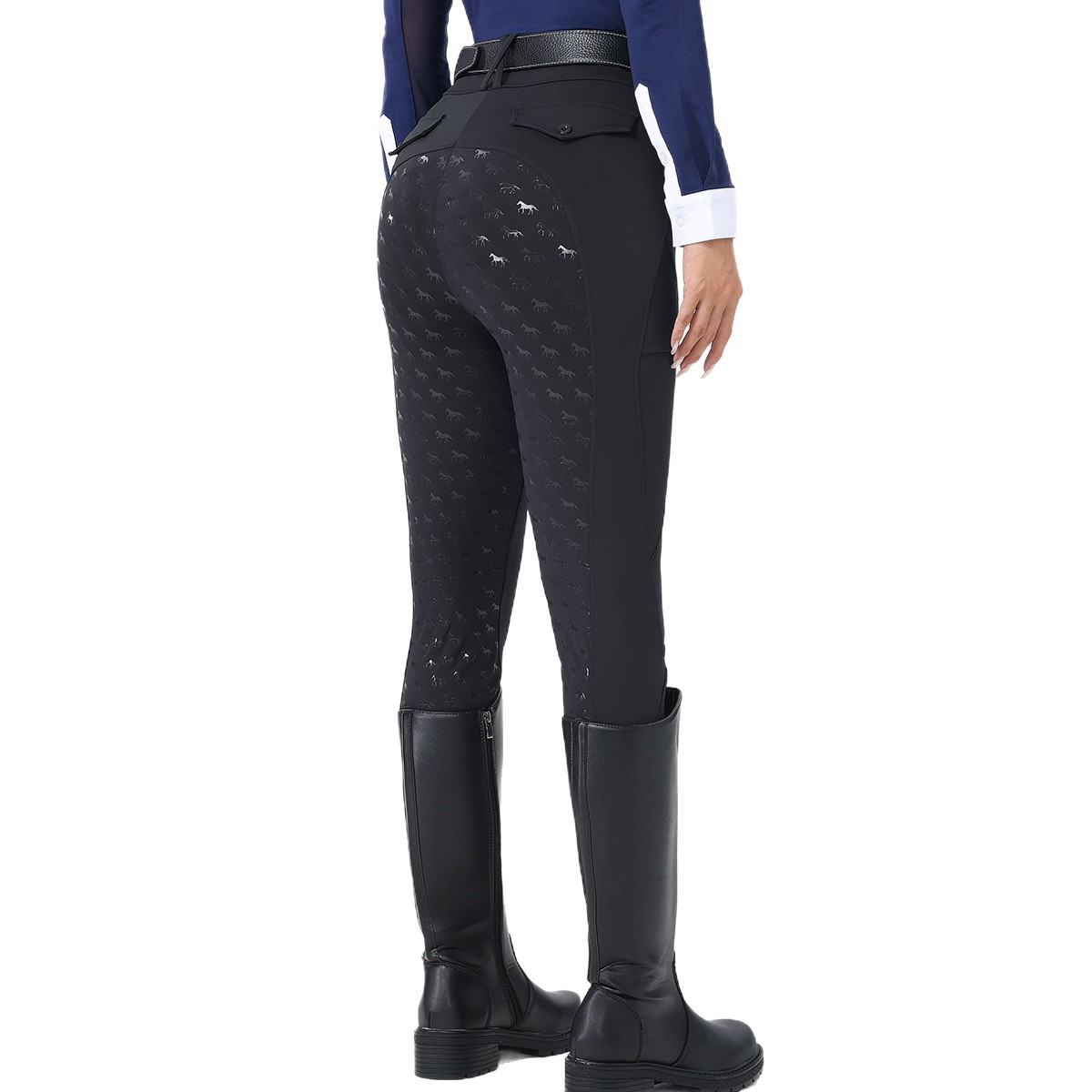 Full Seat Silicone Non-slip Riding Pants Women's Breathable Quick-drying Moisture-wicking High-elastic Tight Equestrian Pants Amazon