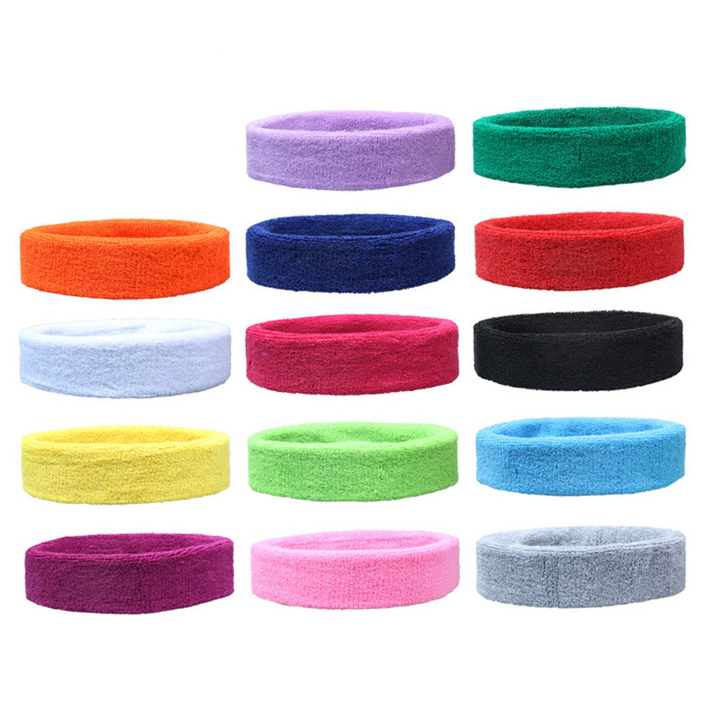 Cross-border Sports Headband Sweat-absorbent Headband Knitted Towel Hair Headband Basketball Fitness Running Yoga Antiperspirant Headband