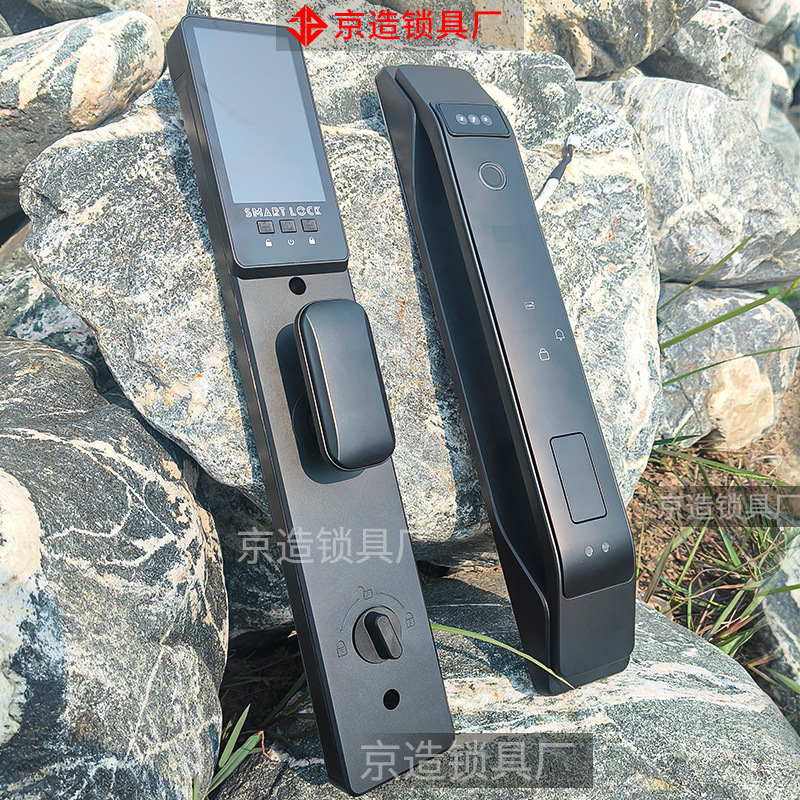 Smart Lock 3D Video Intercom Face Recognition Smart Door Lock Automatic Fingerprint Lock Home Wooden Door Lock Password Lock