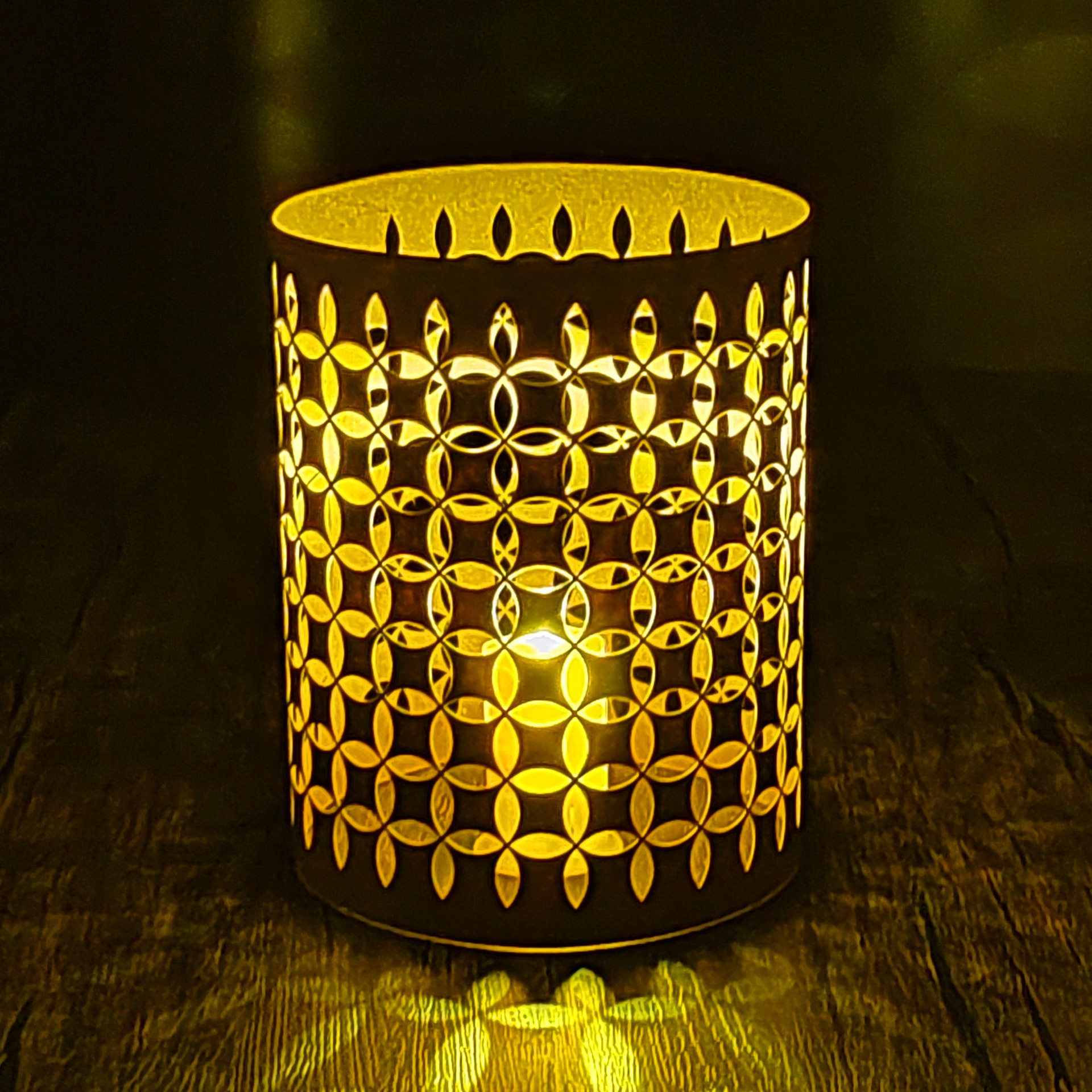 Экспортный праздничный абажур из крафт-бумаги с пустотами для атмосферы вечеринки электронный абажур для свечи ночной свет