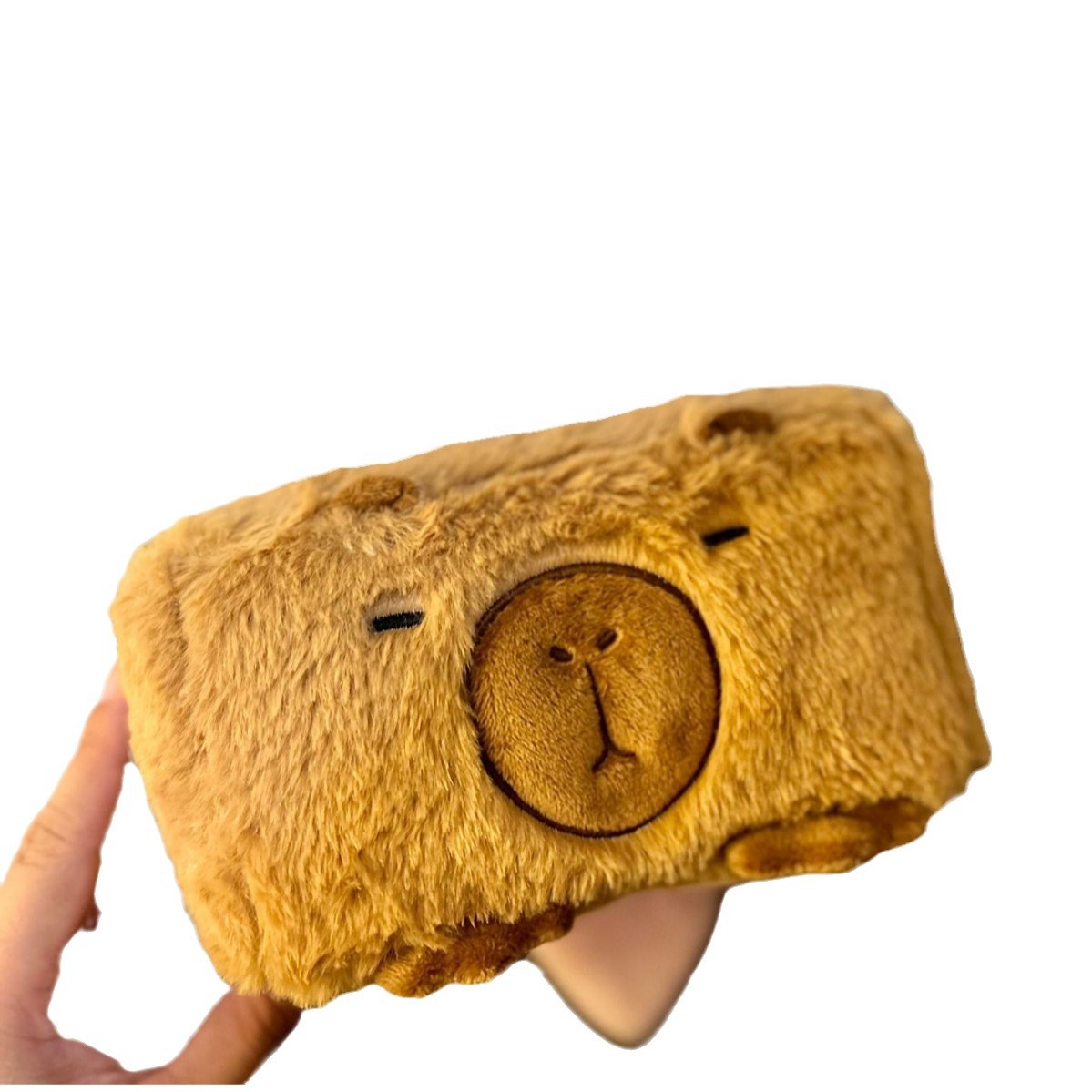 Creative Capybara Tissue Box Plush Toy Cappibala Doll Cartoon Shape Tissue Box Pumping Box
