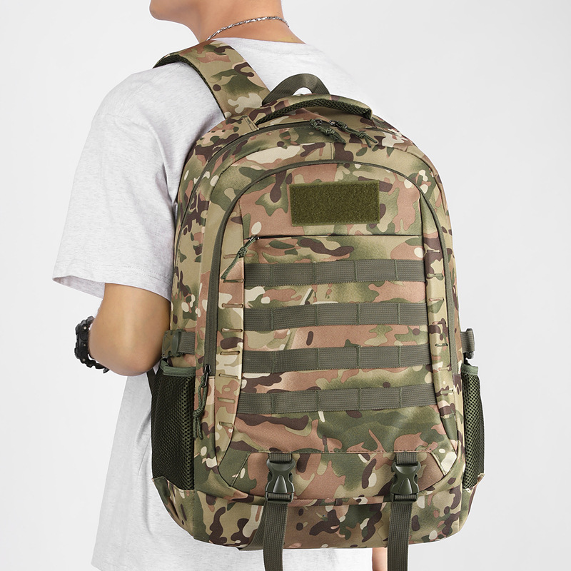 Wholesale Cross-Border Outdoor Tactical Backpack Leisure Travel Mountaineering Bag Camouflage Large Capacity Student Multi-Function Backpack