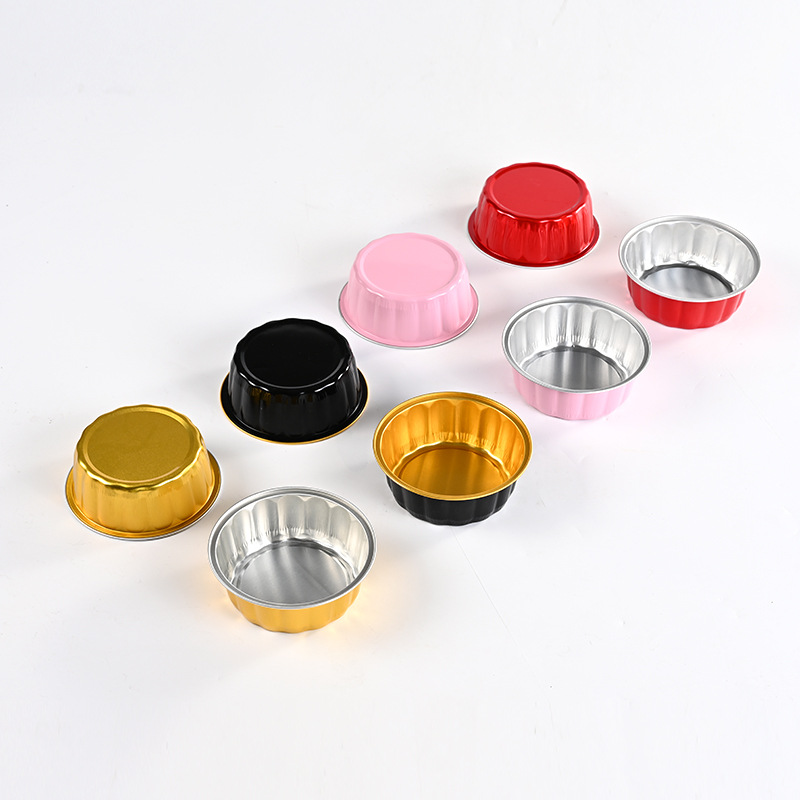 Коробка из фольги для выпечки, круглая, одноразовая, упаковка для мороженого и тортов из алюминиевой фольги