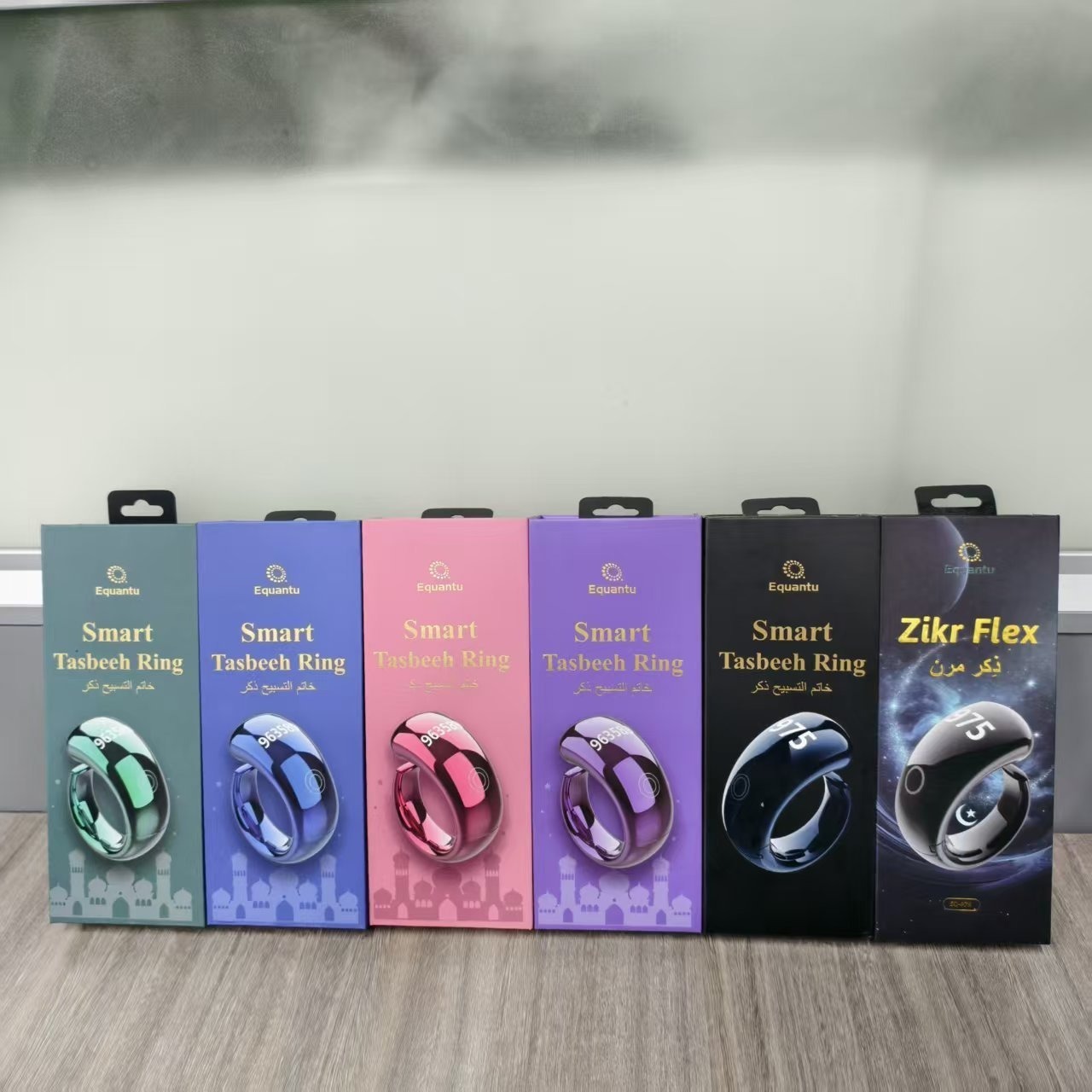 Equantu New Product Counter Ring Five-In-One Multi-Function Smart Ring Sq976 Colorful