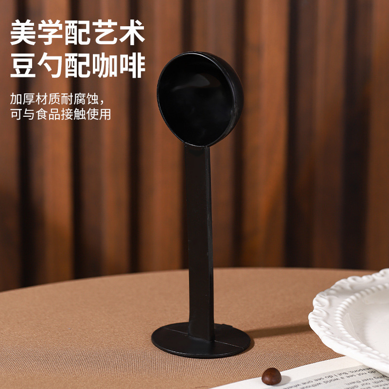 Ma billion coffee two-in-one coffee bean spoon coffee measuring spoon 10g coffee powder press dual-purpose coffee machine accessories