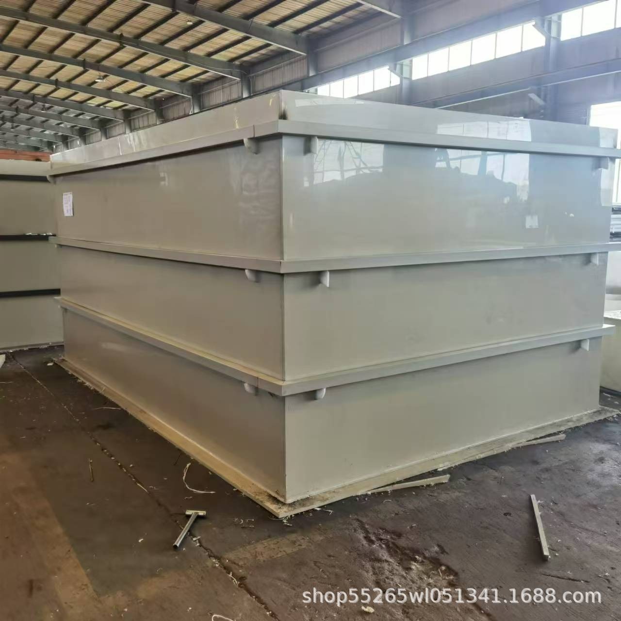 Customized Processing of Polypropylene Easy-Welding Pp Water Tank Industrial Cleaning Tank Thickeneded Pp Acid and Alkali Resistant Plastic Sink Waterproof
