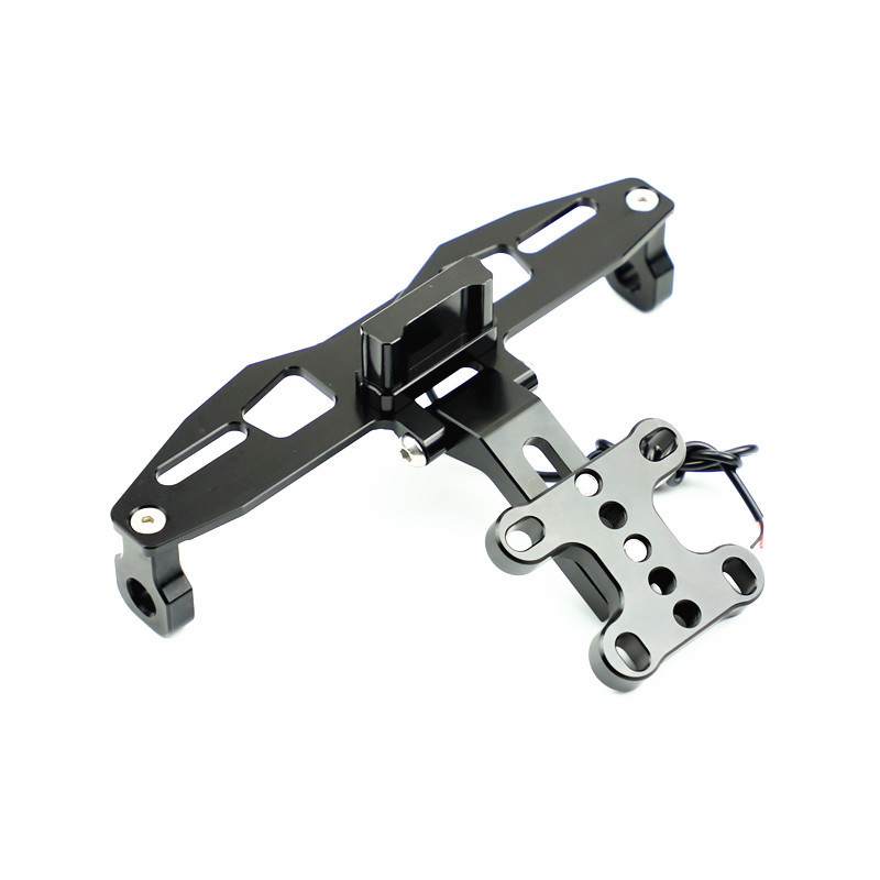 Suitable for Yamaha TFX150 M-slaL150 motorcycle modified license plate frame aluminum alloy license plate frame with light