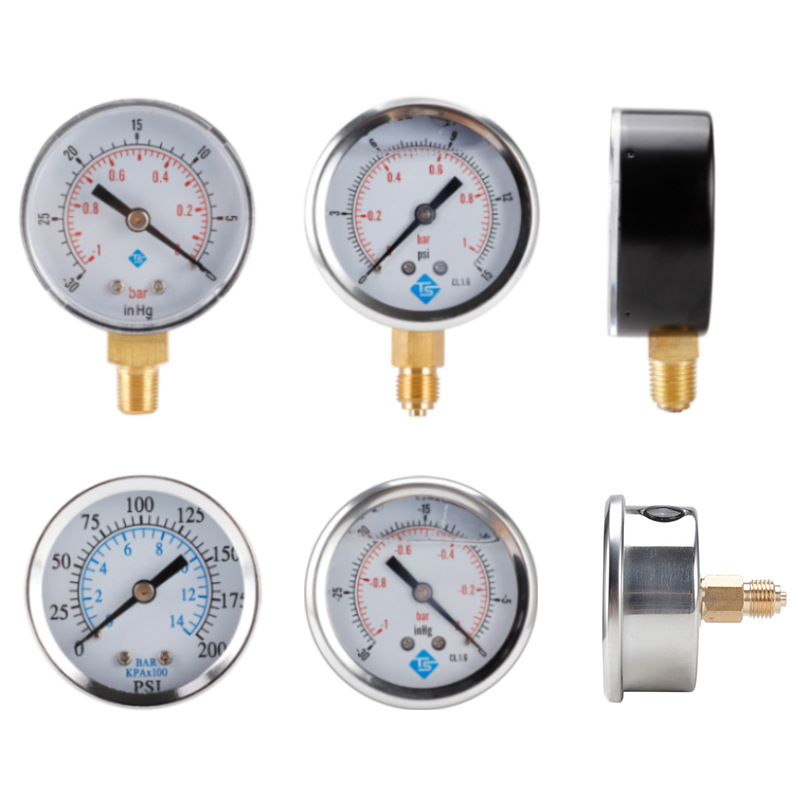 Air pressure gauge water pressure gauge high precision air conditioner pressure gauge radial axial oil pressure pressure pressure gauge vacuum negative pressure gauge