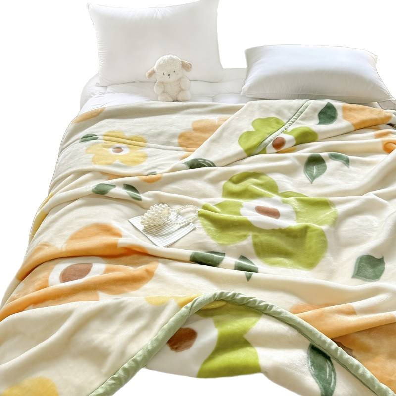 2025 Double-Layer Thickened Raschel Blanket Single Double E-Commerce Cross-Border Gift Export Factory Direct