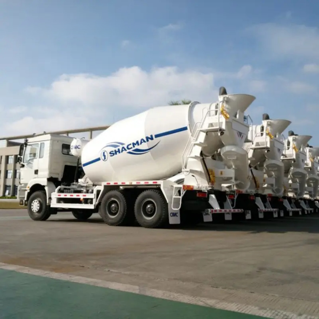 Shaanxi Automobile Shacman 12-Cubic Meter and 14-Cubic Meter Concrete Mixer Truck Exported Directly from Shaanxi Automobile Concrete Mixer Tank Factory