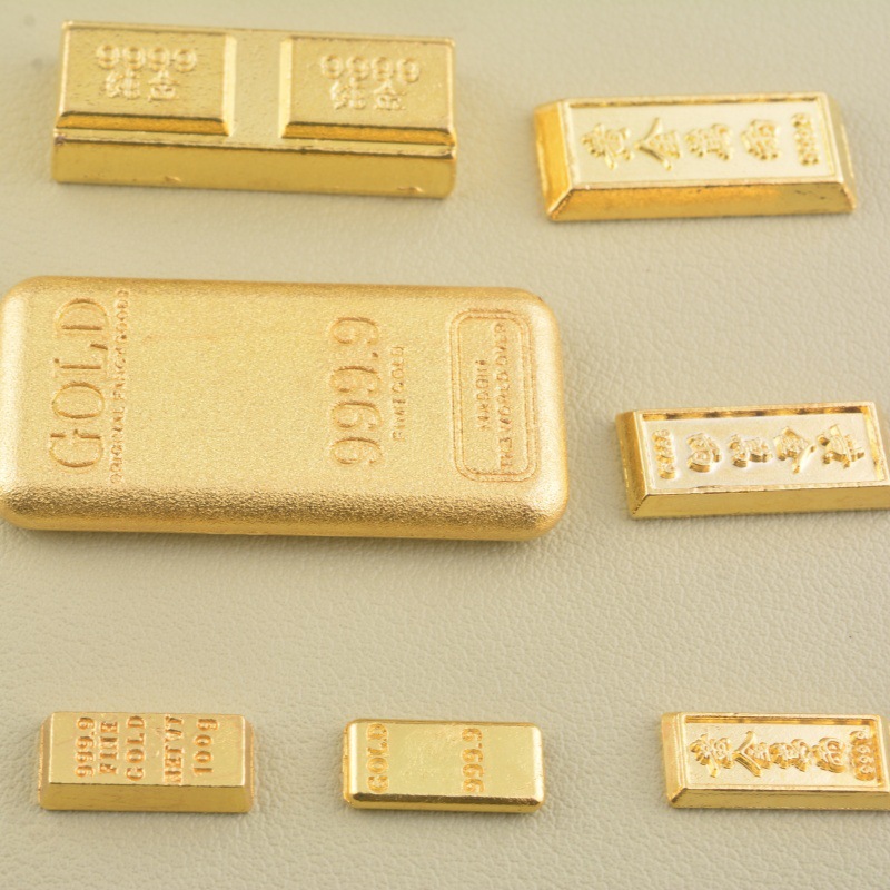 Solid Imitation Sand Gold Small Ingot Gold Bar Cornucopia Living Room Decoration Accessories DIY Housewarming Wealth-Absorbing Ornaments Crafts