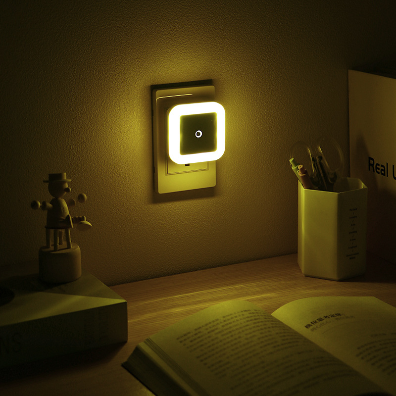 Square LED Smart Induction Night Light Bedside Corridor Hall Bedroom Night Light