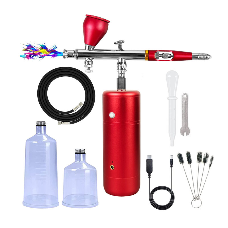 Портативный перезаряжаемый мини электрический спрей-ручка воздушный насос комплект для моделирования цветной живописи ручной спрей-насос