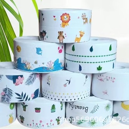 Beautiful Seam Stickers Printed Kitchen Self-Adhesive Anti-Fouling Sink Toilet Stickers Stove Sink Tape Anti-Oil Stickers Toilet