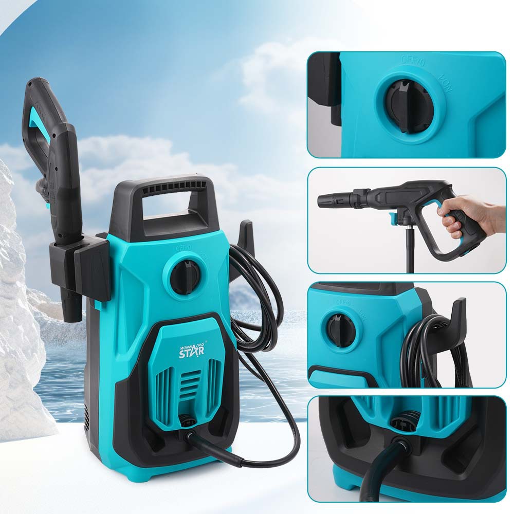 WinningStar foreign trade for the new 1200W high pressure water gun multi-functional portable household car washing machine