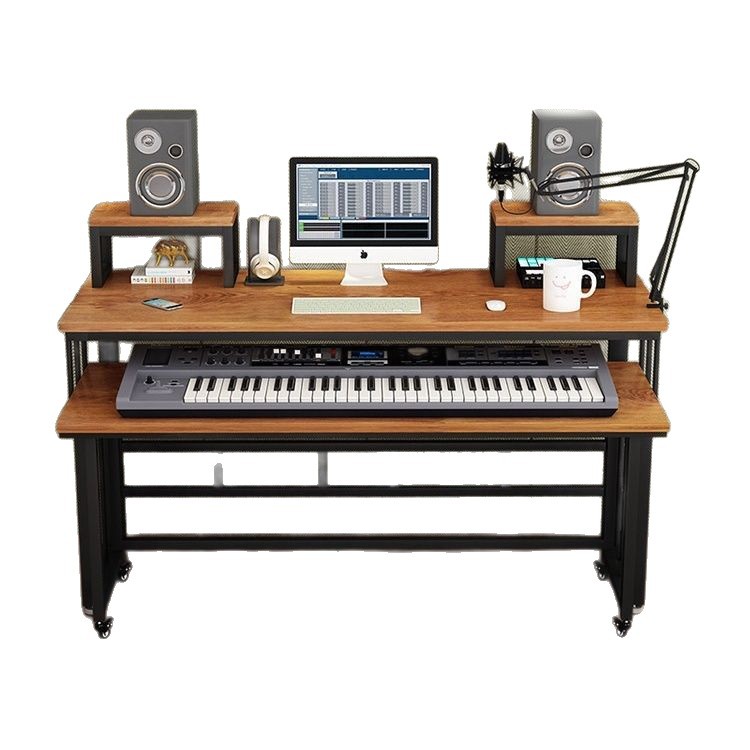 Light Luxury Arranger Workbench, Simple Digital Keyboard Table, Guzheng Electric Piano Table, Music Production Editor Arranger Table
