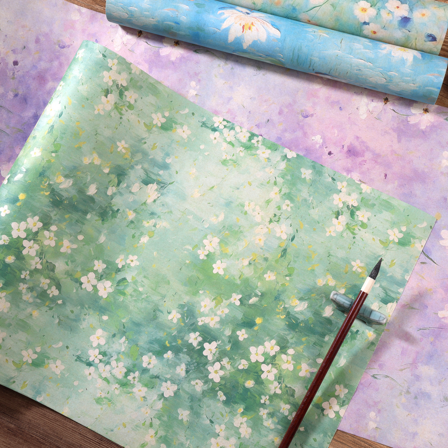 Factory Direct Source Yuya Xuan Paper Chupi Long Scroll Semi-Mature Medium Regular Script Small Regular Script Small Cursive Calligraphy Paper