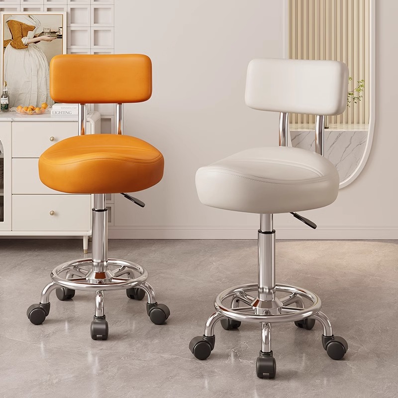 Saddle Chair Kitchen Cooking Special Chair Front Desk Cashier Stool Universal Wheel Lifting Chair Beauty Hairdressing Stool